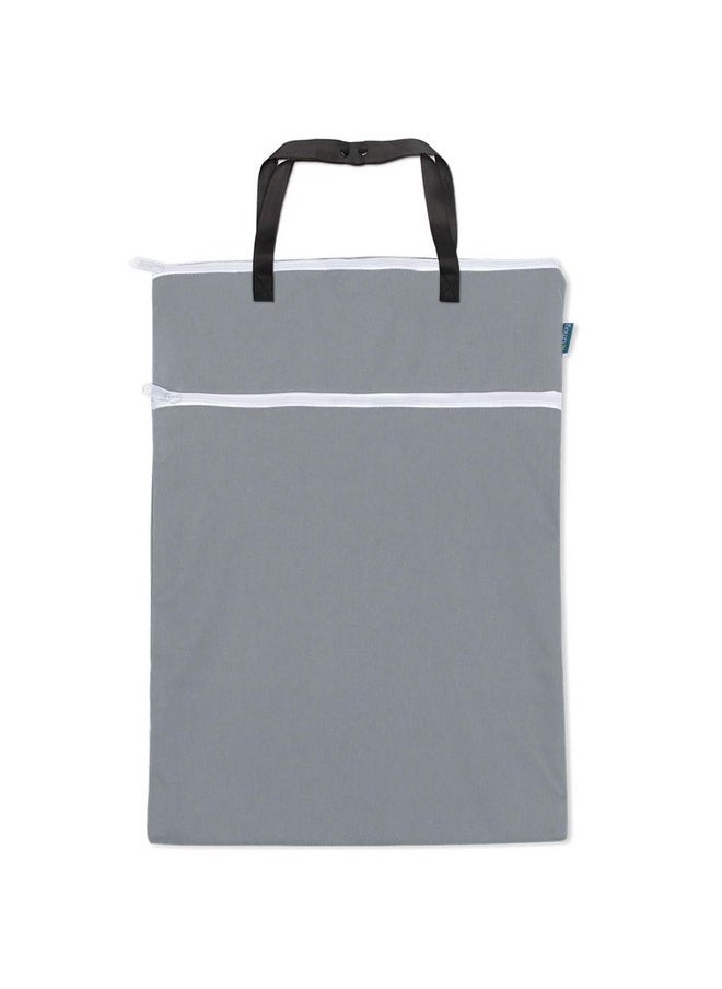 Teamoy Wet Dry Bag, Travel Tote Organizer (24.7 x 18 inches) with Two Compartments for Cloth Diaper, Laundry, Swimsuits and More, Easy to Hang Everywhere