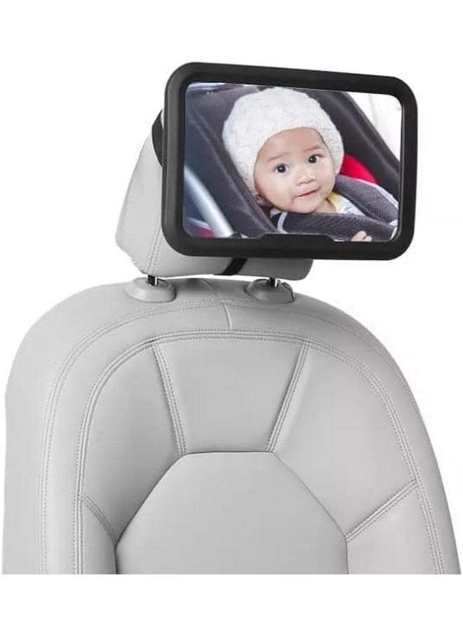 Anroma Baby Car Mirror Rear View - 360 ° Adjustable Extra Wide Crystal Clear baby mirror for car | Car seat mirror rear facing infant, Babies, Kids, Child & New born