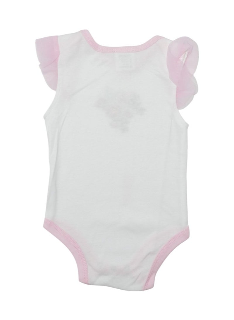 Bambimici Pink Flower Print Short Sleeve with Pyjama 3-Piece