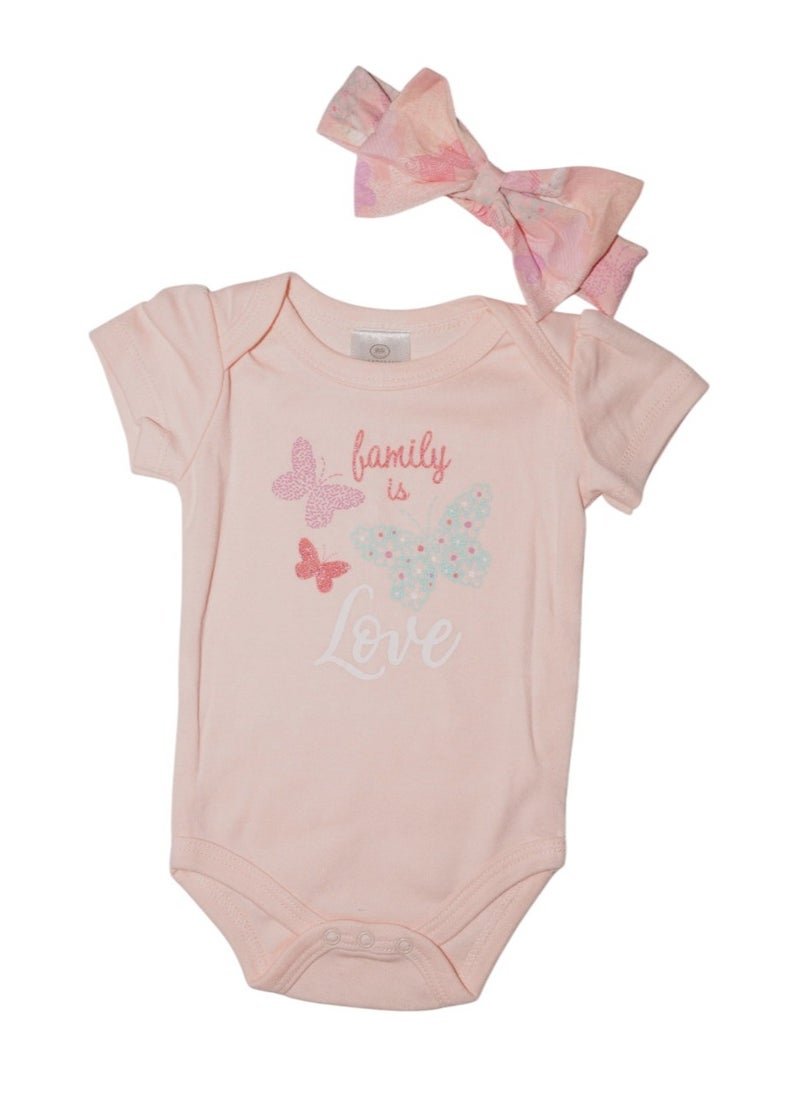 Bambimici Leila Butterfly Print Baby Suit Set