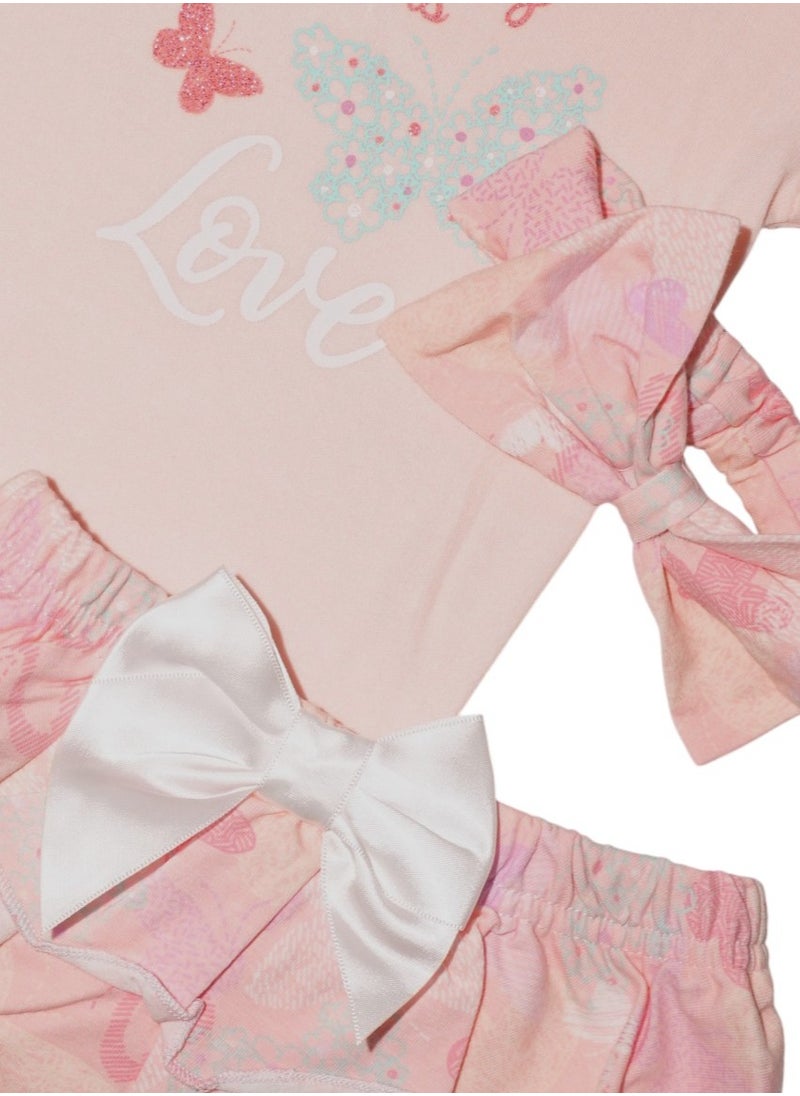 Bambimici Leila Butterfly Print Baby Suit Set