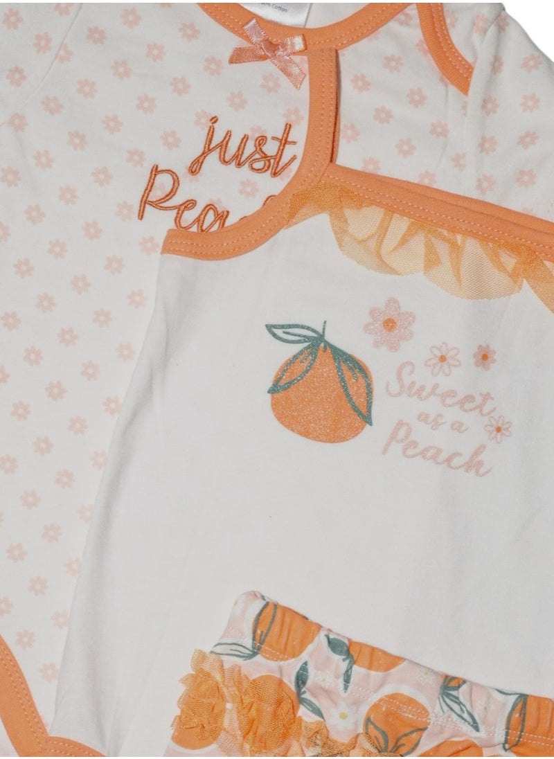 Bambimici Orange Sleeveless Onesies