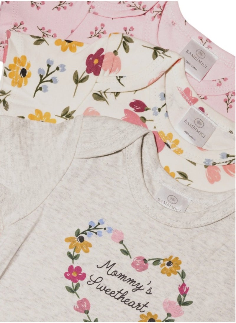 Bambimici Sugar & Spice Sweetheart Baby Bodysuit