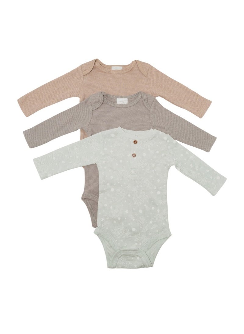 Bambimici  Khai Long Sleeve Bodysuit 3-Piece - Assorted