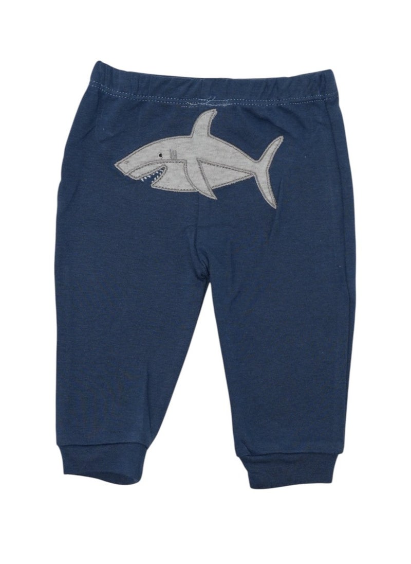 Bambimici Shark Print Short Sleeve with Pyjama 3-Piece