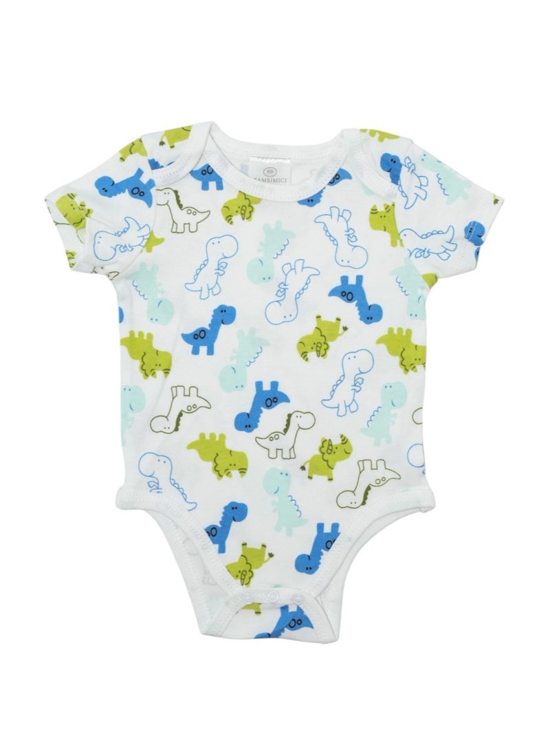 Bambimici Dinosaur Print Short Sleeve with Pyjama 3-Piece