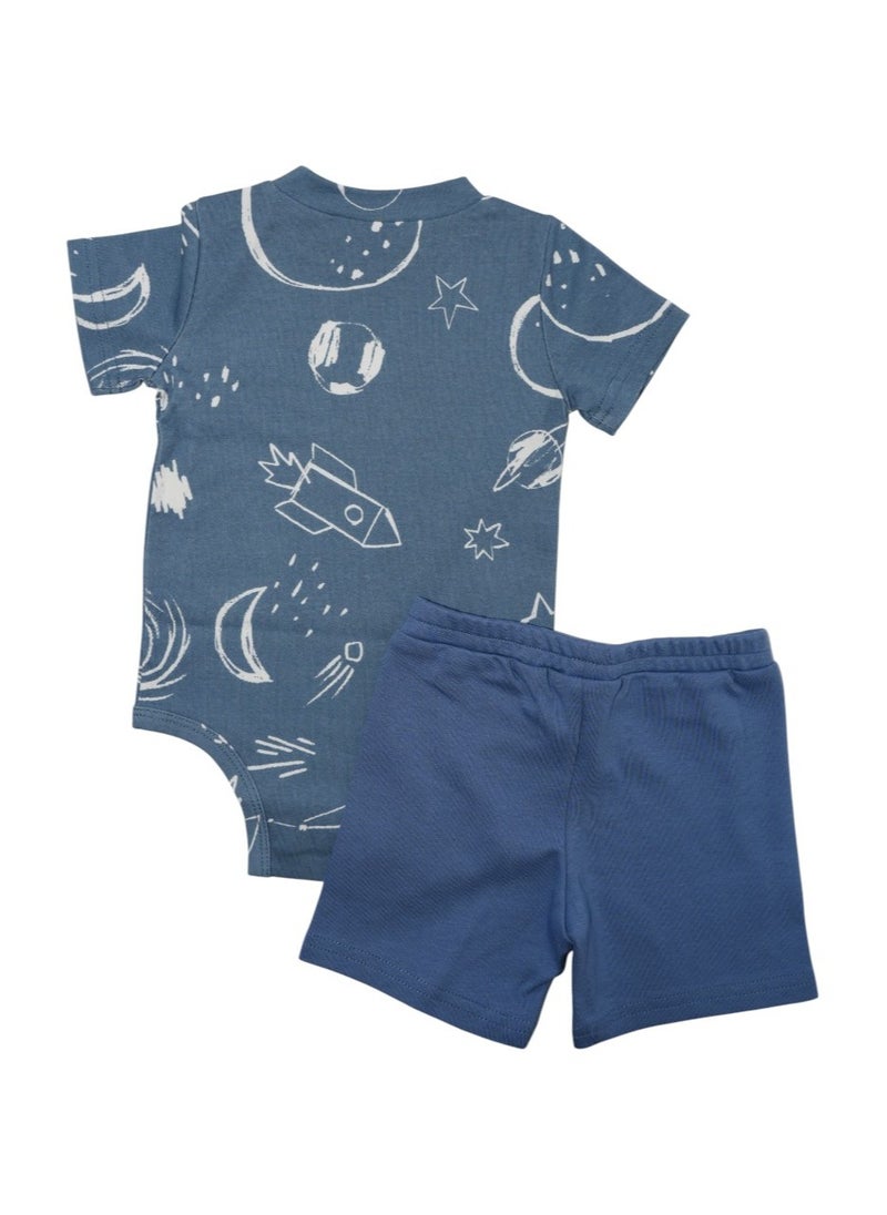 Bambimici - 2-Piece Space Explorer Baby Set – Blue