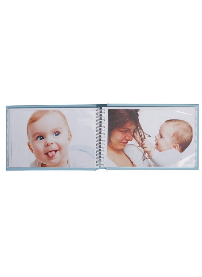 Carter's BP73-14074 Blue Under The Sea Mini Baby Photo Album Brag Book, Holds 40 Photos