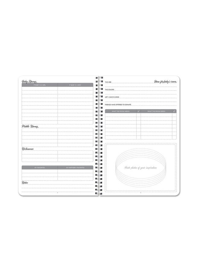 BookFactory Pregnancy Journal/Pregnancy Tracking and Memory Keepsake Log Book - Wire-O, 100 Pages, 6