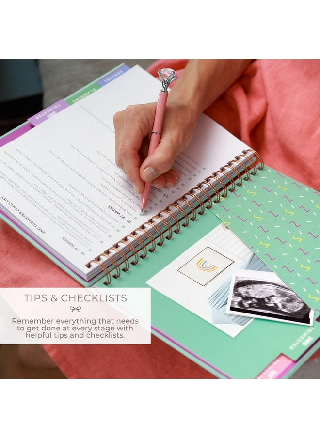 Clever Fox Pregnancy Journal & Memory Book - 9 Month Weekly Pregnancy Planner & Notebook for Expecting Moms - Pregnancy & Baby Keepsake Book - Gift for First Time Moms - Hardcover, 9x10.5″ (Mint