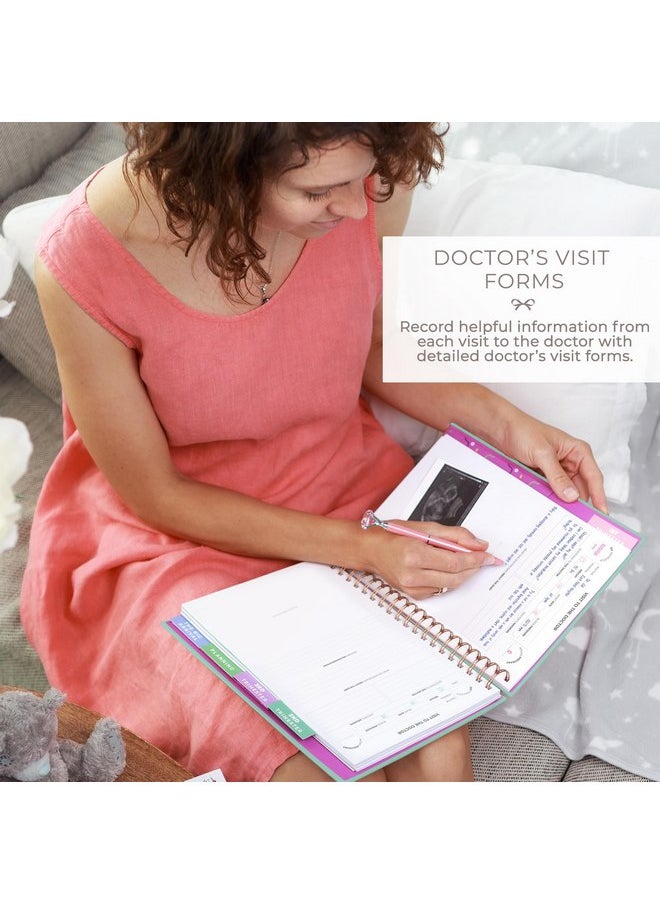Clever Fox Pregnancy Journal & Memory Book - 9 Month Weekly Pregnancy Planner & Notebook for Expecting Moms - Pregnancy & Baby Keepsake Book - Gift for First Time Moms - Hardcover, 9x10.5″ (Mint