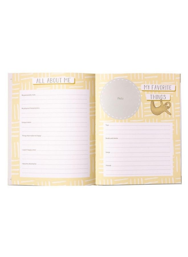C.R Gibson B2-23934 Love You to The Moon and Back Gender Neutral Baby Memory Book, 8.8'' W x 11.2'' H