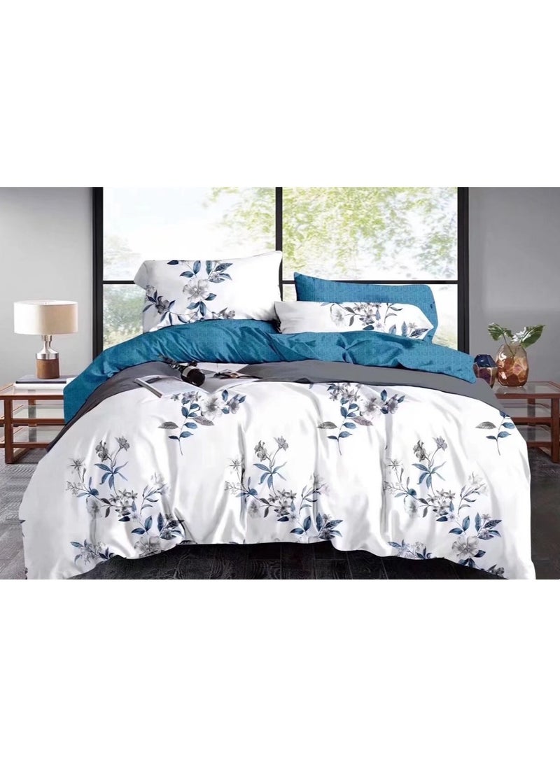 duvet cover set , king size ,6pcs set with duvet cover 220*240cm and fit sheet and 4pcs pillowcases