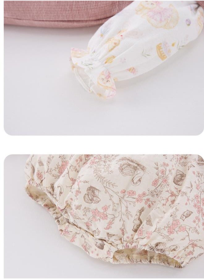 Sweet Floral Doll Embroidered Jumpsuit