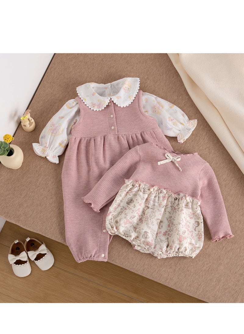 Sweet Floral Doll Embroidered Jumpsuit