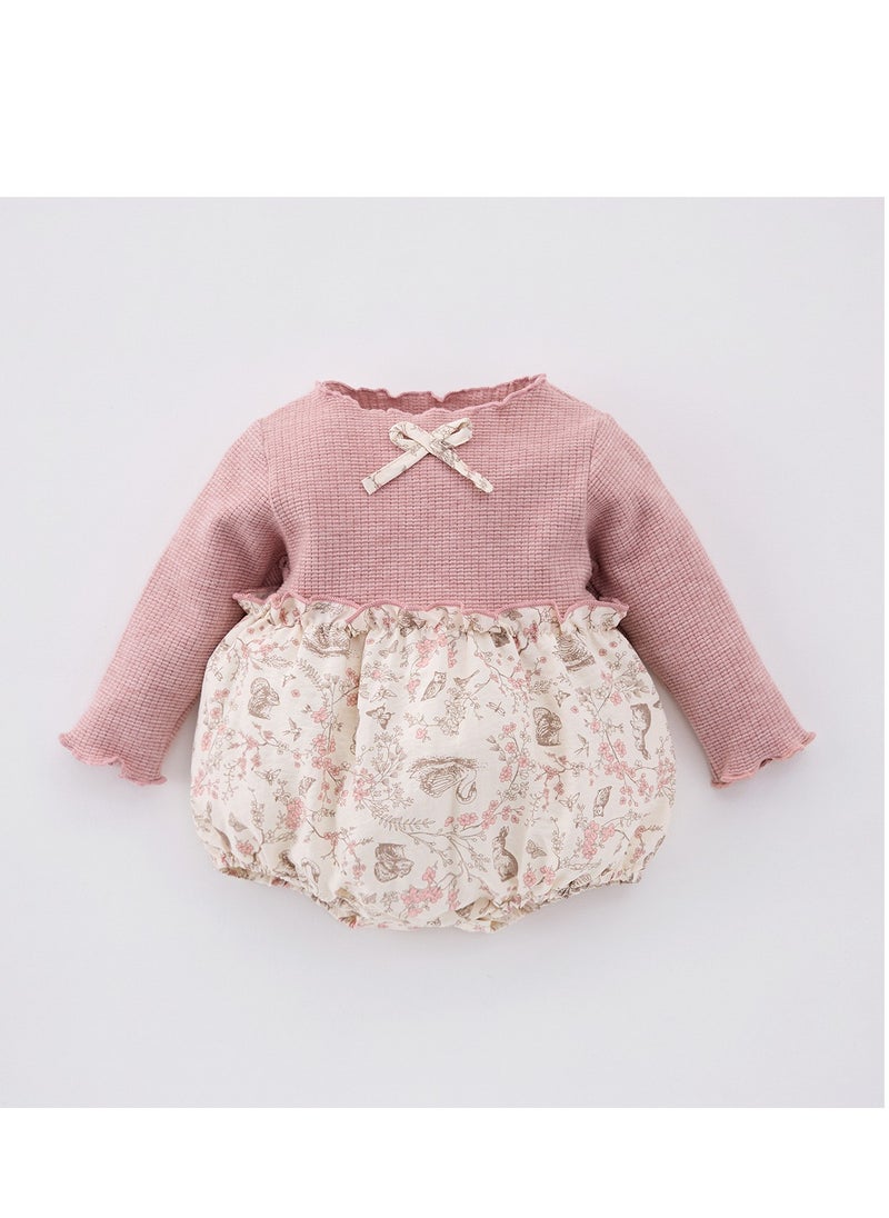 Sweet Floral Doll Embroidered Jumpsuit