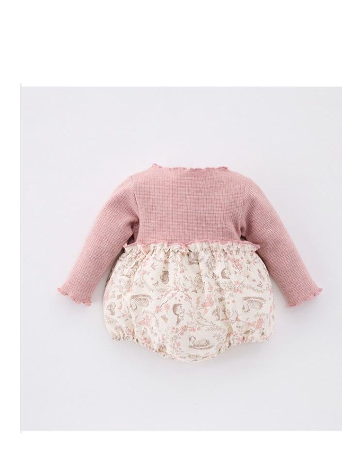 Sweet Floral Doll Embroidered Jumpsuit