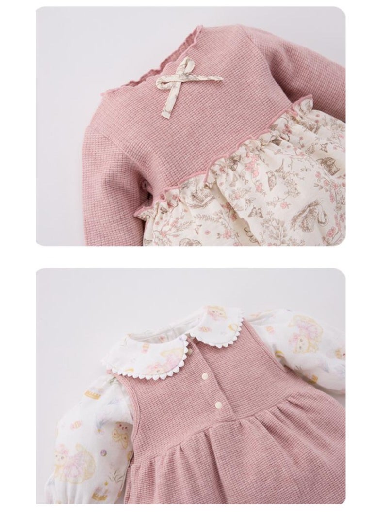 Sweet Floral Doll Embroidered Jumpsuit