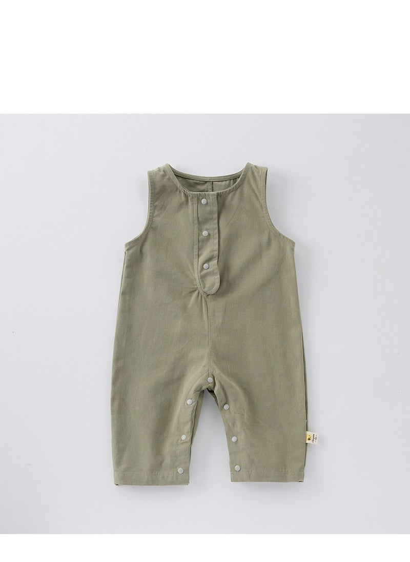 Children's Casual Candy Colored Top+Wide Shoulder Overalls