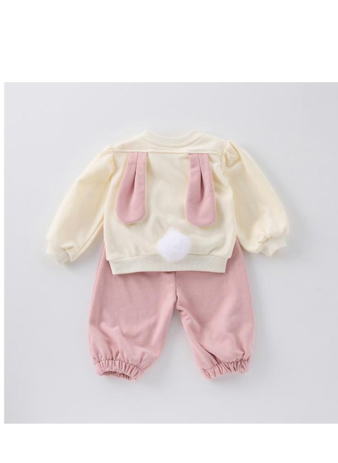 Super Cute Rabbit Hoodie+Sweatpants Casual Two-Piece Set