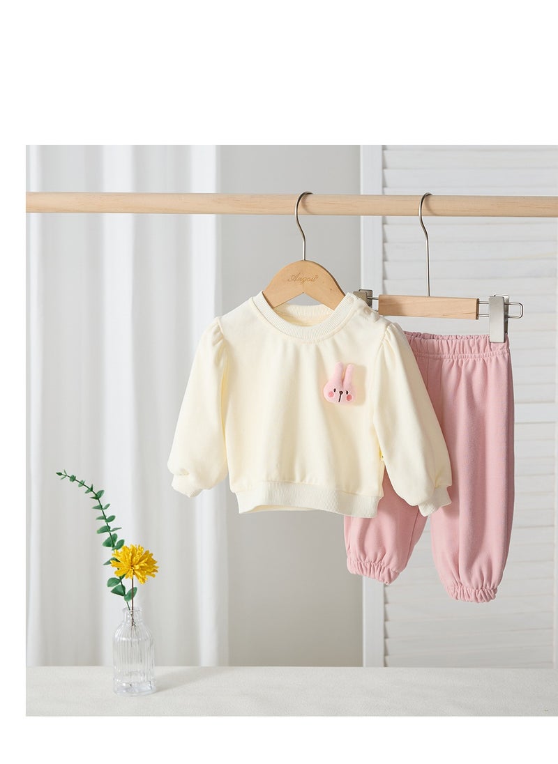 Super Cute Rabbit Hoodie+Sweatpants Casual Two-Piece Set