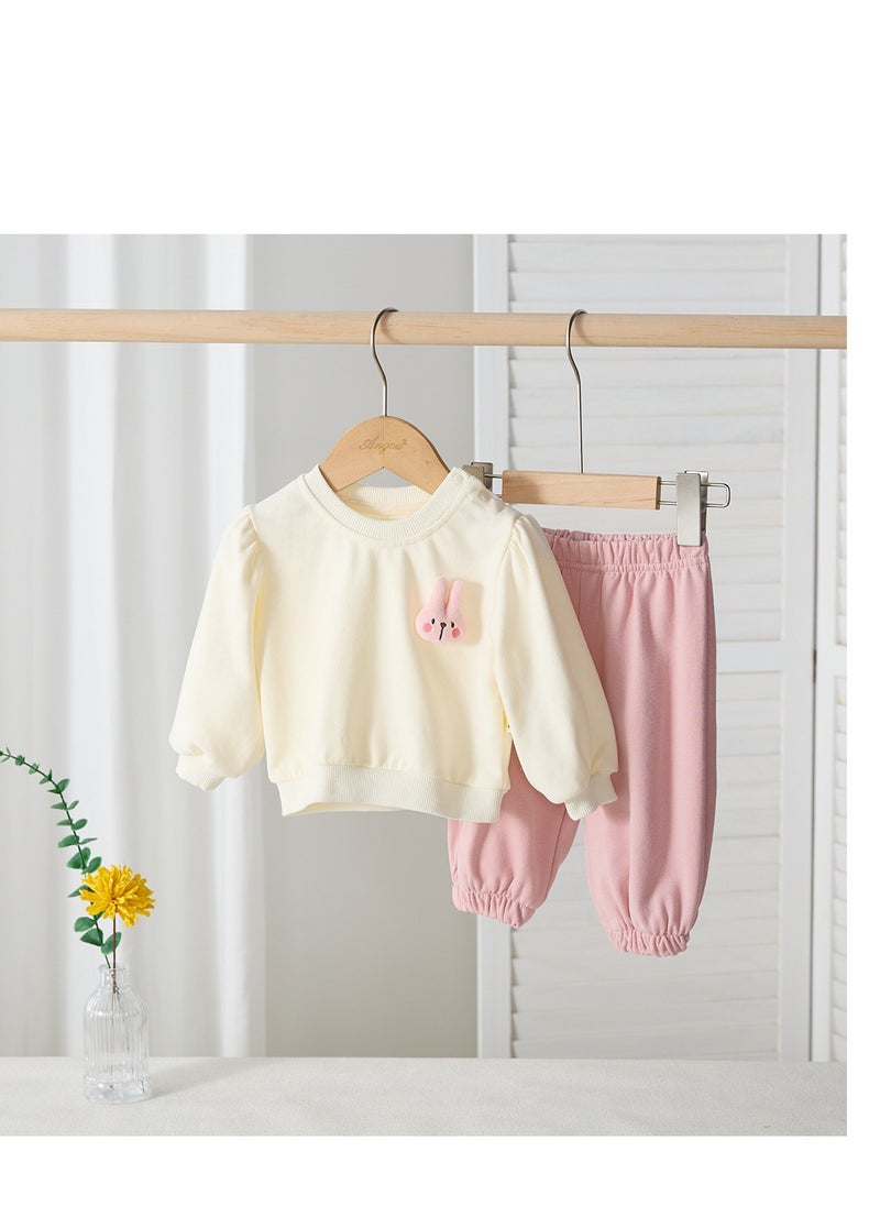 Super Cute Rabbit Hoodie+Sweatpants Casual Two-Piece Set
