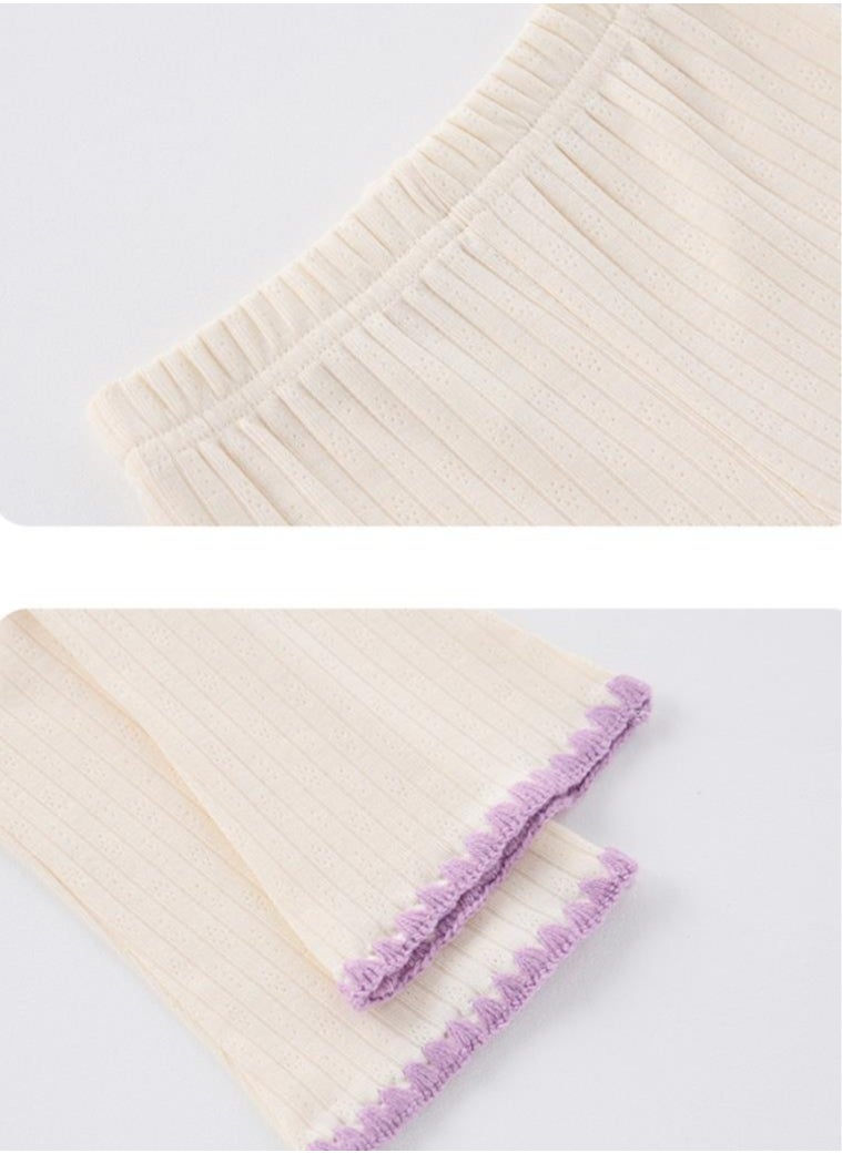 Yangqi Baby Bottom Home Clothes Split Bottom Shirt Bellbottom Pants Two Piece Set