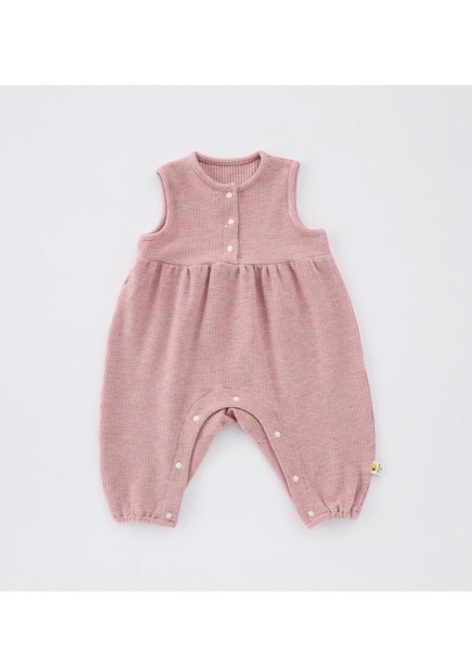 Sweet Floral Doll Embroidered Collar Shirt+Overalls Two-Piece Set