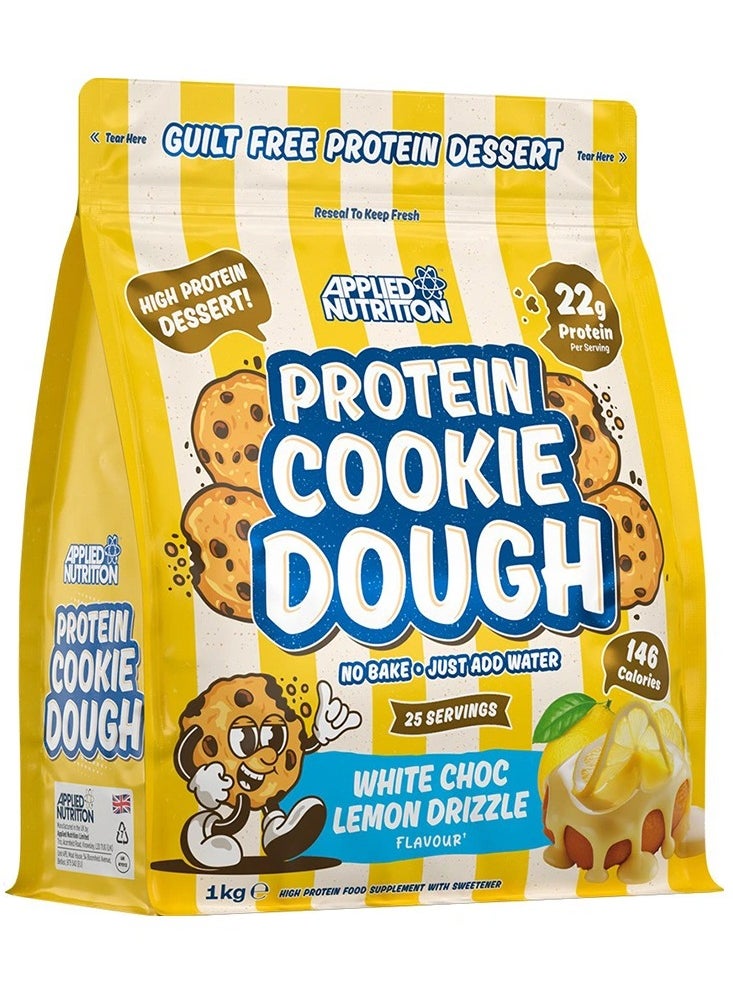 APPLIED NUTRITION PROTEIN COOKIE DOUGH WHITE CHOCOLATE LEMON DRIZZLE 25 SERVINGS 1KG