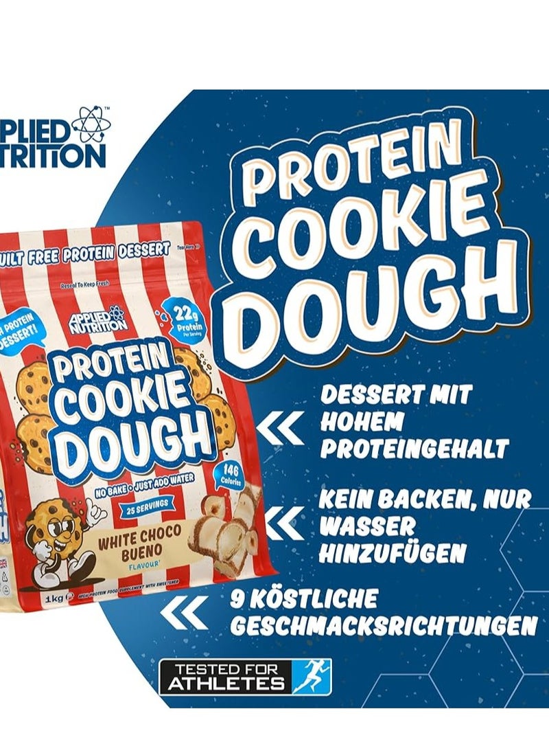 APPLIED NUTRITION PROTEIN COOKIE DOUGH WHITE CHOCOLATE LEMON DRIZZLE 25 SERVINGS 1KG