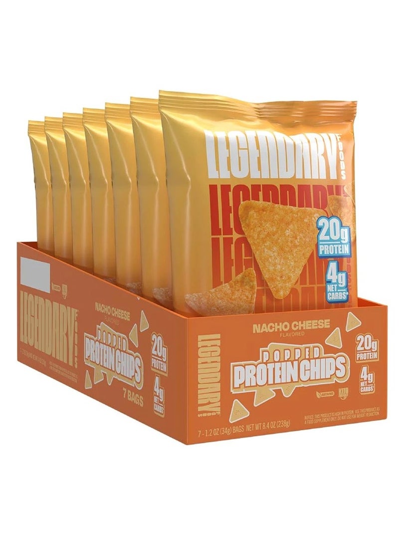 LGD Protein Chips 20g Protein Nacho Cheese (1x7)
