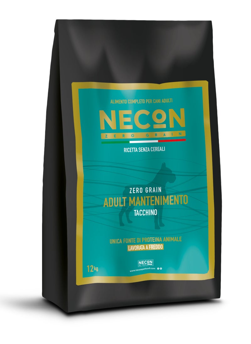 NECON ZERO GRAIN FOR DOG with single animal protein: turkey