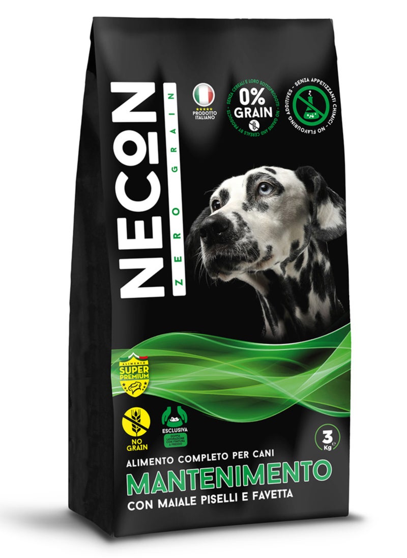 NECON ZERO GRAIN FOR DOG with single animal protein: lamb