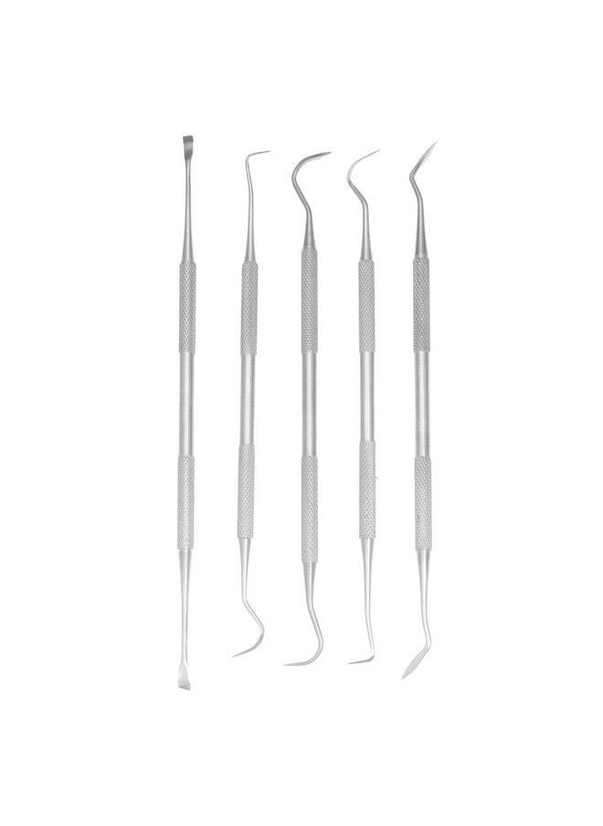 Yutoner Professional Dental Tools, Dog Dental Tooth Scaler and Scraper Stainless Steel Tartar Remover- 3, 4, 5, 6 Pack Stainless Steel Teeth Cleaning Tools for Dogs, Cats (5 Pack)