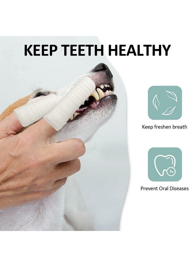 Dog Toothbrush Cat Toothbrush Fingers Toothbrushs for Dog Cat 8 Pack Dog Tooth Brushing Kit Teeth Cleaning, Suitable for Small Pets, Cat and Dog Dental Care, 1 Set for 2 Fingers, Includes 4 Sets