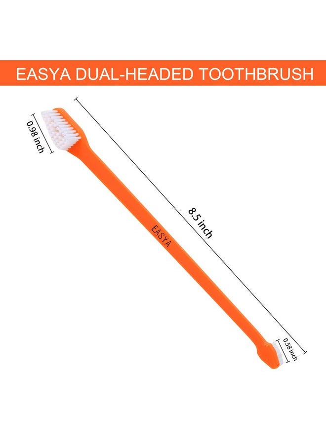 EASYA Double Headed Pet Dog Toothbrush for Small Dogs/Soft Bristles Puppy Long Handle Tooth Brush Dogs Teeth Cleaning/Bulk Toothbrushes Dental & Oral Care… (MIXED10)