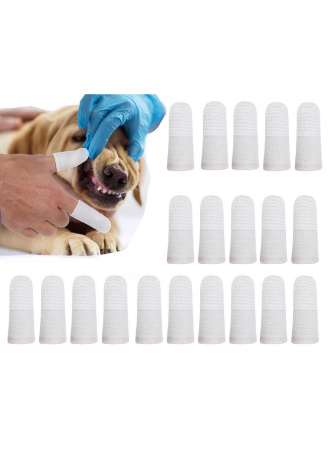 CXP Good Goods Dog Toothbrushes,Two-Finger Toothbrush Kit,360ºTeeth Cleaning for Dogs,Cats (20 Pieces)