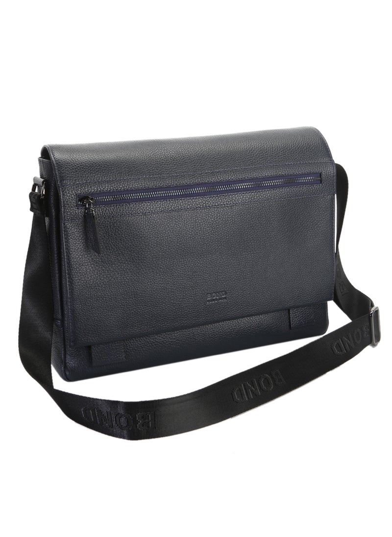 Bond Non Leather Laptop Bag Navy Blue - 1108