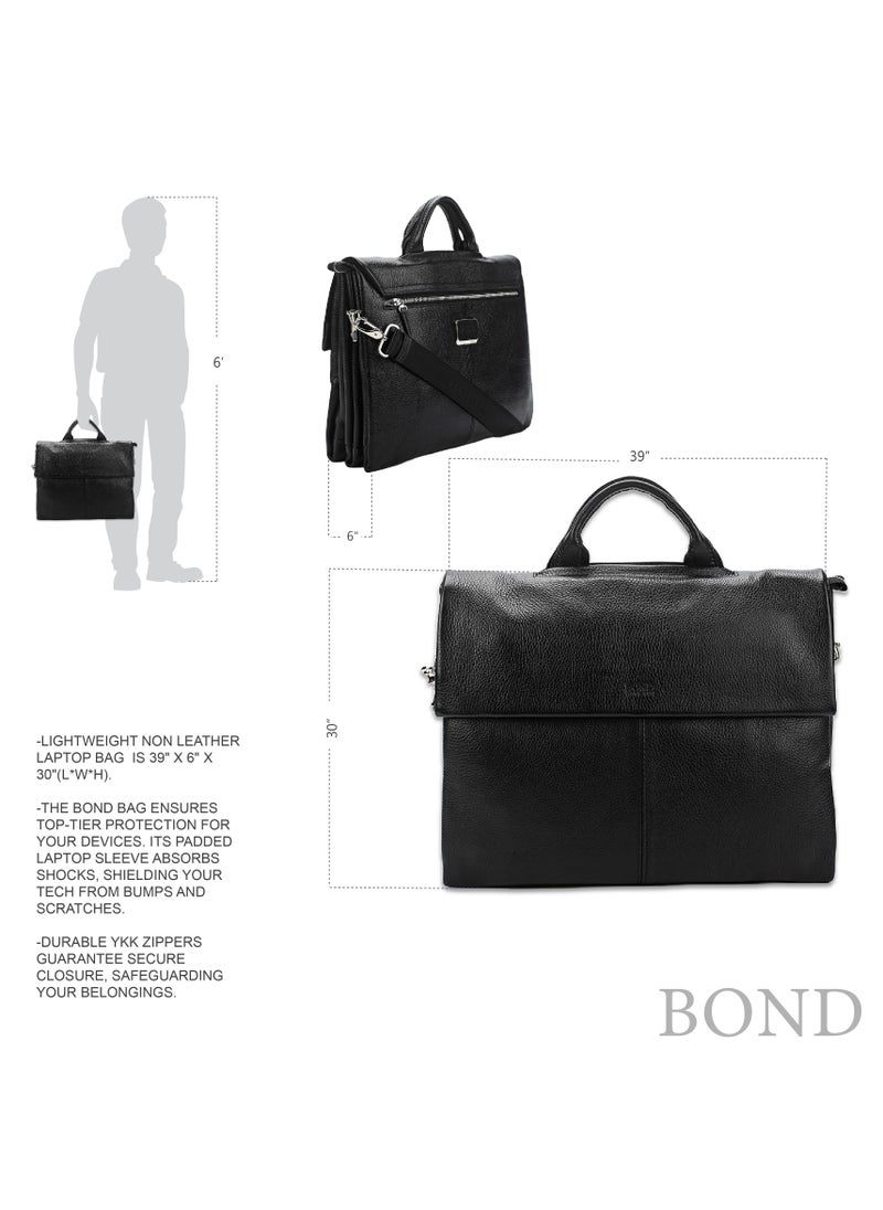 Bond Non Leather Laptop Bag Brown - 1039