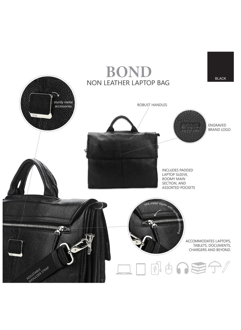 Bond Non Leather Laptop Bag Brown - 1039