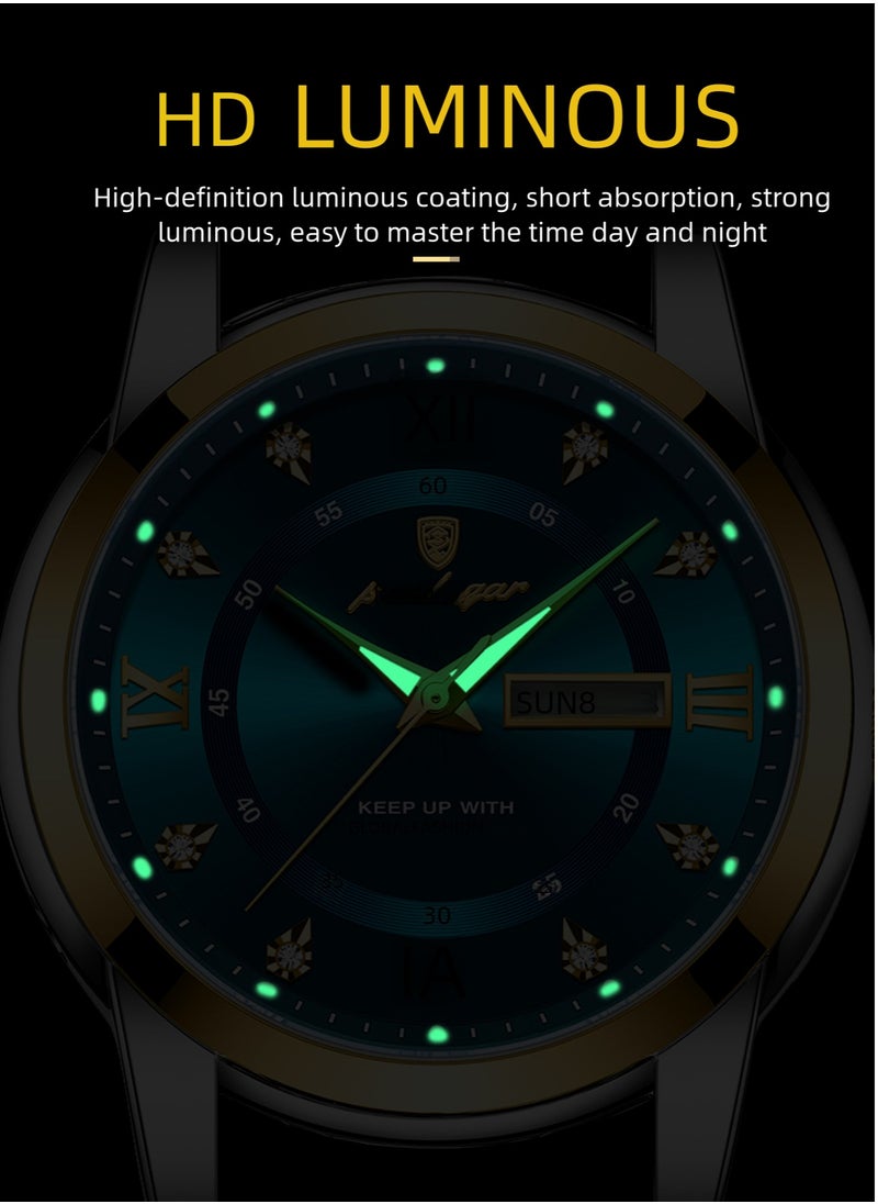 Waterproof Luminous Men's Watch Quartz-Case 41mm