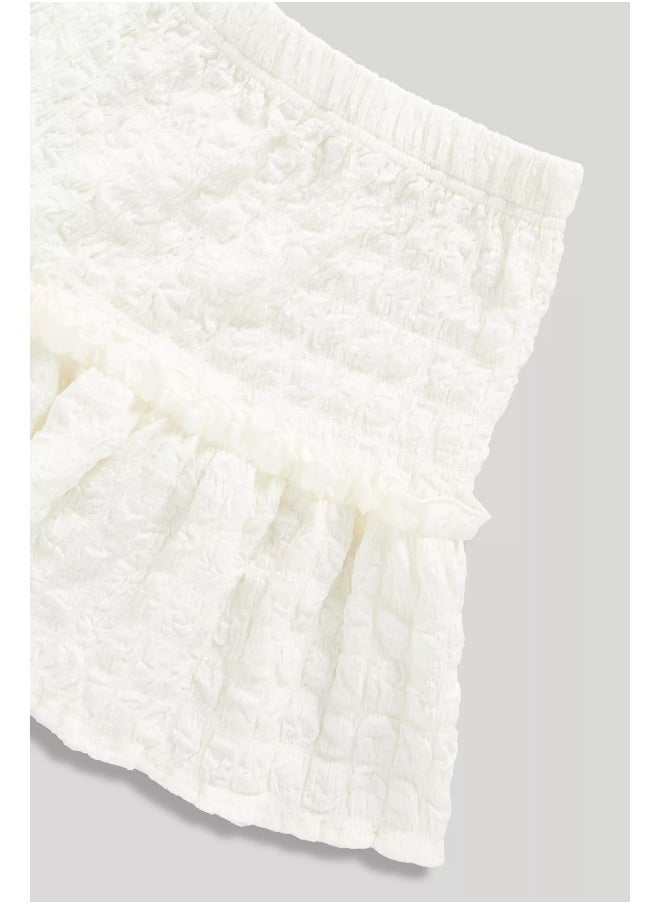 Bubble Jersey Top and Skirt Set