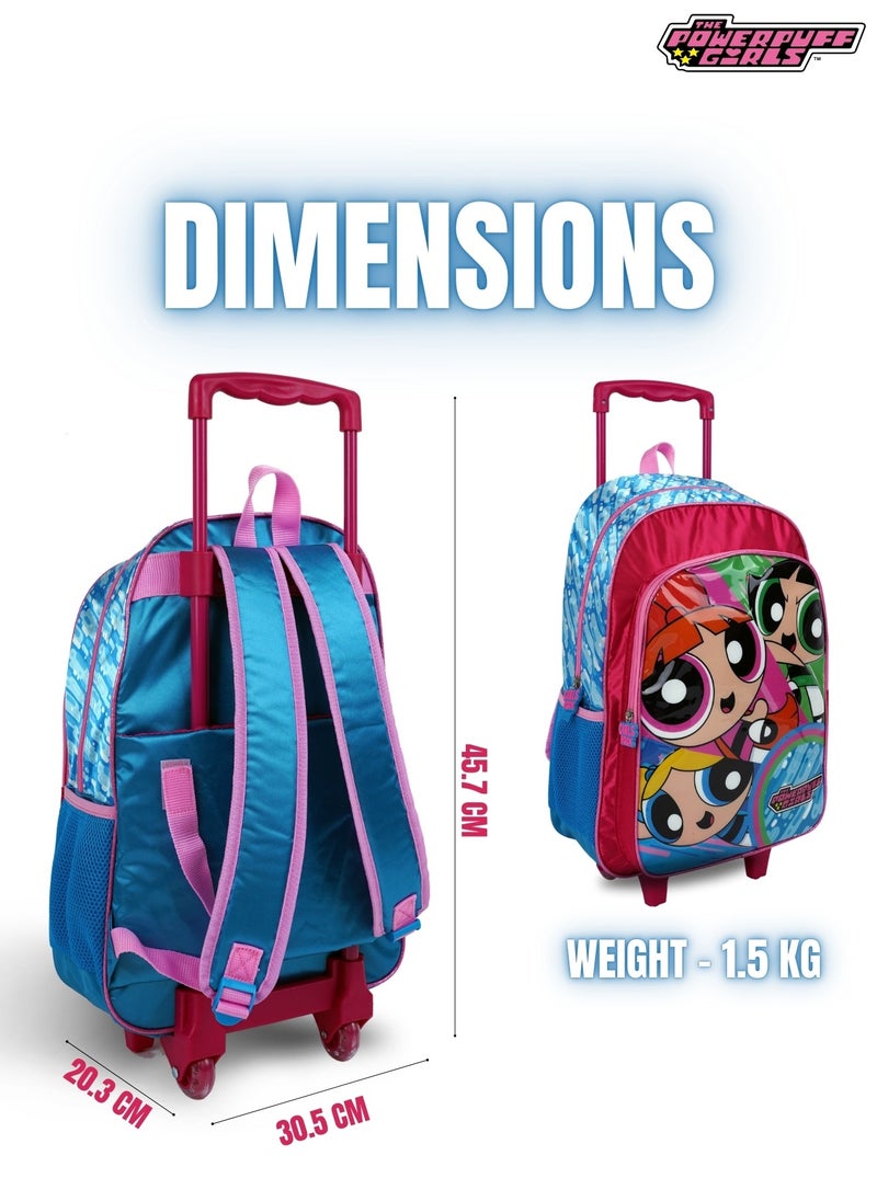 5-in-1 Trolley School Bag Set - Ergonomic Backpack, Water Bottle, Lunch Box, Insulated Bag & Pencil Case, Lightweight & Durable, for Girls 6+, Perfect for School & Travel