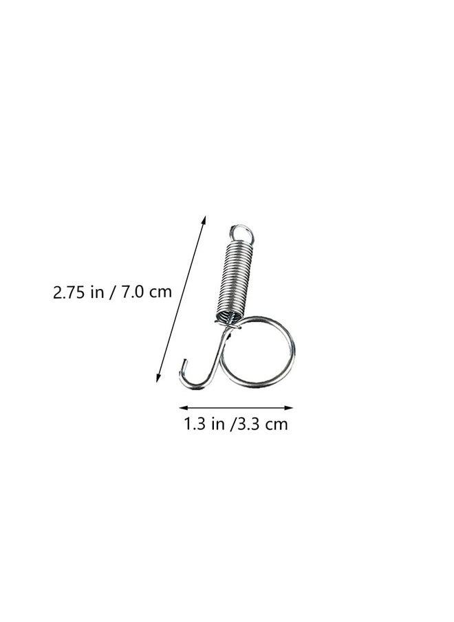 10PCS Metal Finger Spring Latch Hook for Fixing Pet Cage Door for Wire Rabbit Cages Doors Bunnies Hamsters Squirrels Birds