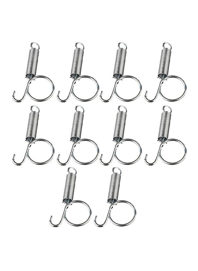 10PCS Metal Finger Spring Latch Hook for Fixing Pet Cage Door for Wire Rabbit Cages Doors Bunnies Hamsters Squirrels Birds