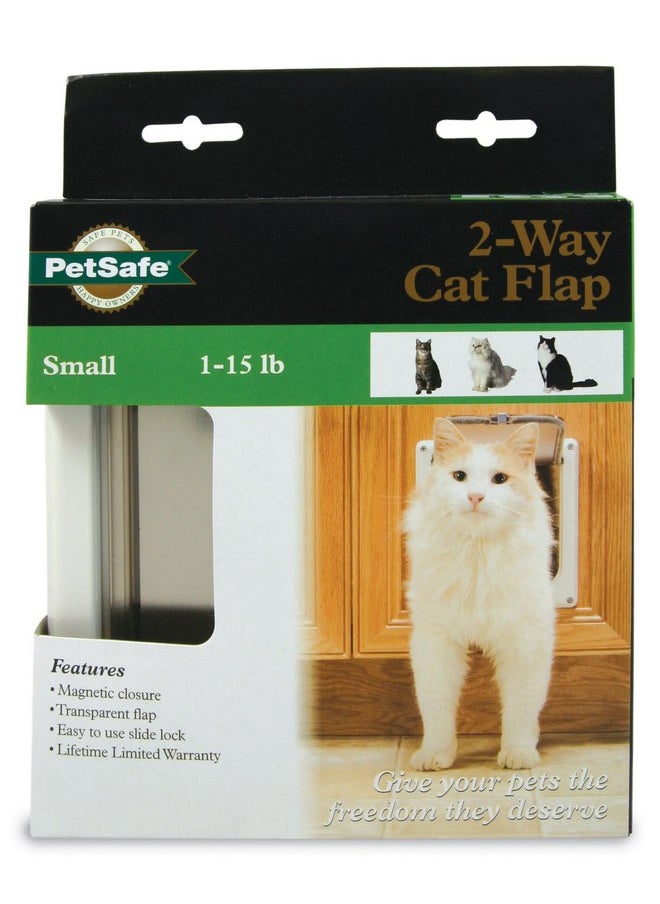 PetSafe Interior Cat Door: 2-Way Locking, Indoor Pet Door Flap - Tinted Privacy Door for Cat Litter Box or Pet Feeder, Built-In Door Lock, Durable Door Frame, DIY Easy Install, Hardware Kit Included