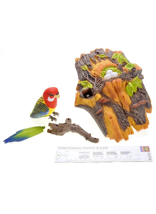PowerTRC Adorable Chirping & Dancing Bird with Motion Sensor | Wall Decoration | Pet Bird | Novelty Gift