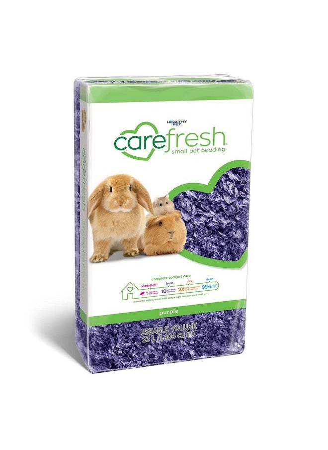 carefresh 99% Dust-Free Purple Natural Paper Small Pet Bedding with Odor Control, 23 L