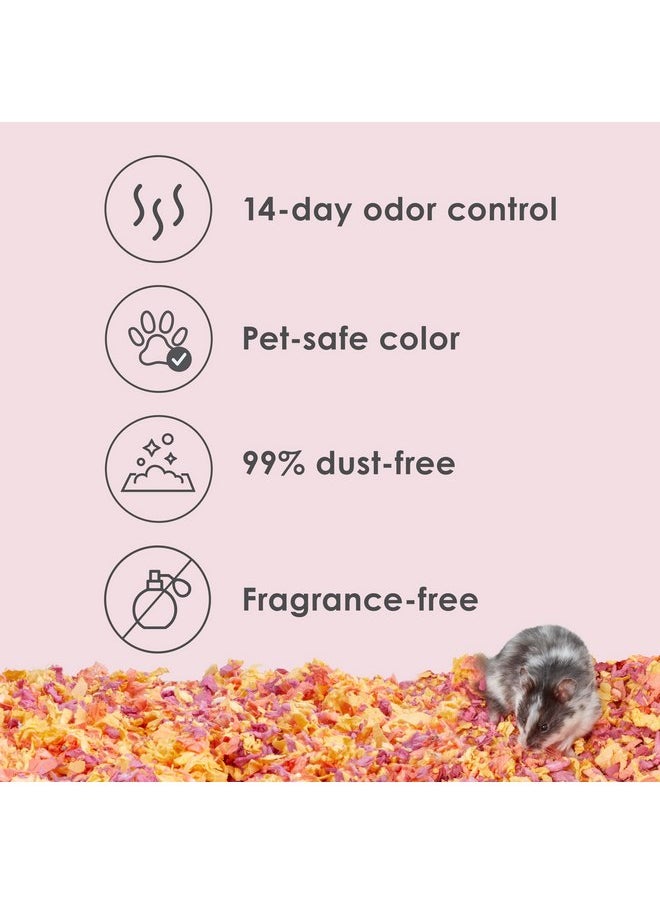 Kaytee Clean & Cozy Colors, Small Animal Bedding with Extreme Odor Control, Sunset 49.2 Liters