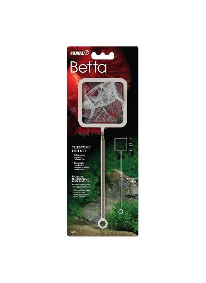 Fluval Betta Telescopic Fish Net, Extenable Fine Mesh Fish Net for Aquariums